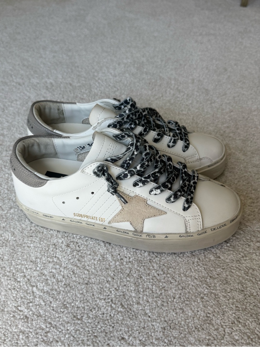 Golden Goose New in Box Hi Star Classic with Custom Laces EU 38 MSRP over $695